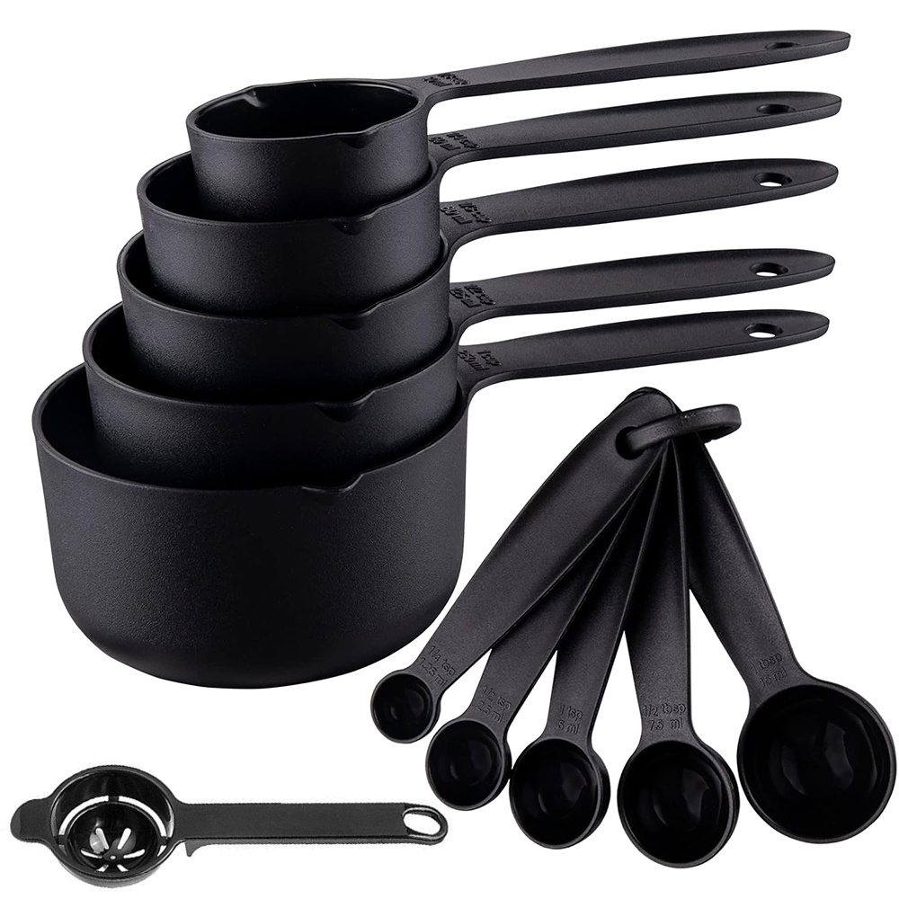 Meal Prep Eggs - 11-delige plastic maatbekers & eigeel-scheiders, stapelbare