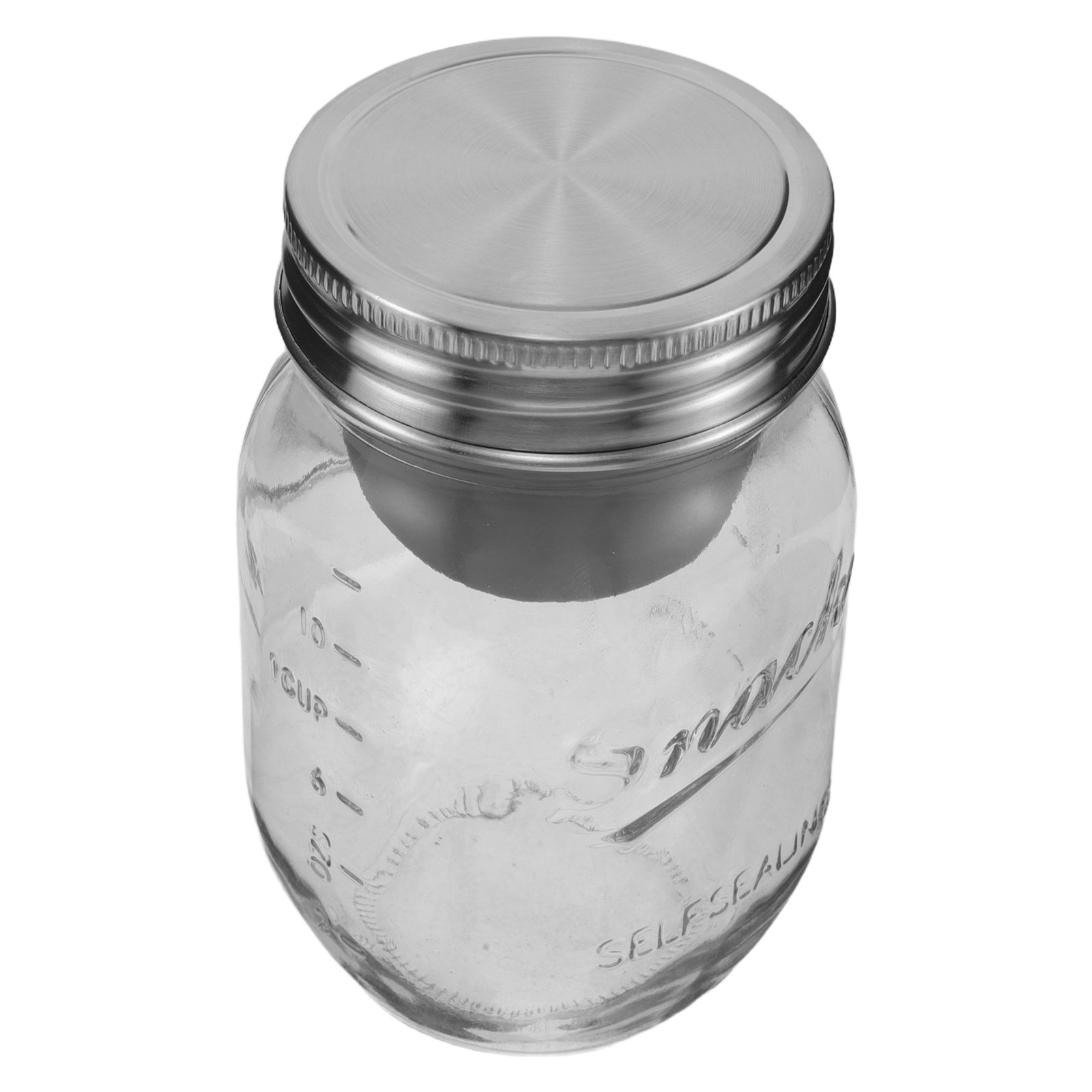 Meal Prep Jar Salad - Glazen saladepotten, 16 fl oz, luchtdicht,