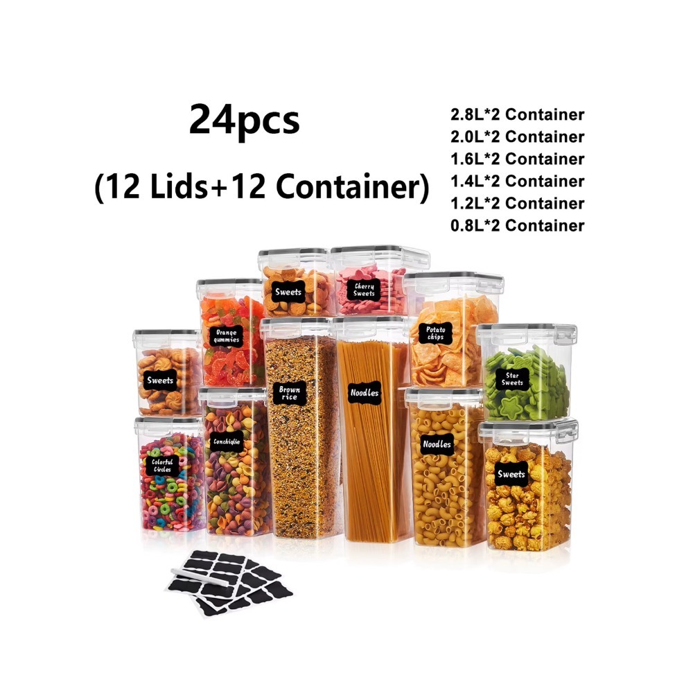 Meal Prep Rice - 24 stuks afsluitbare voedselbewaarcontainers met deksels,