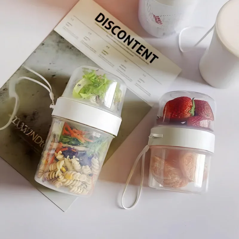 Meal Prep Oatmeal Jars - Ontbijt Havermout Granen Moer Yoghurt Salade