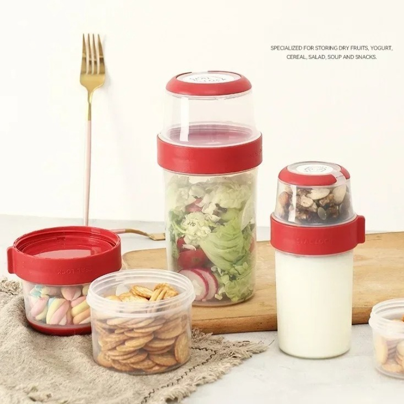 Draagbare Plastic Ontbijt Cup  - Meal Prep Oatmeal Jars recensie en prijs