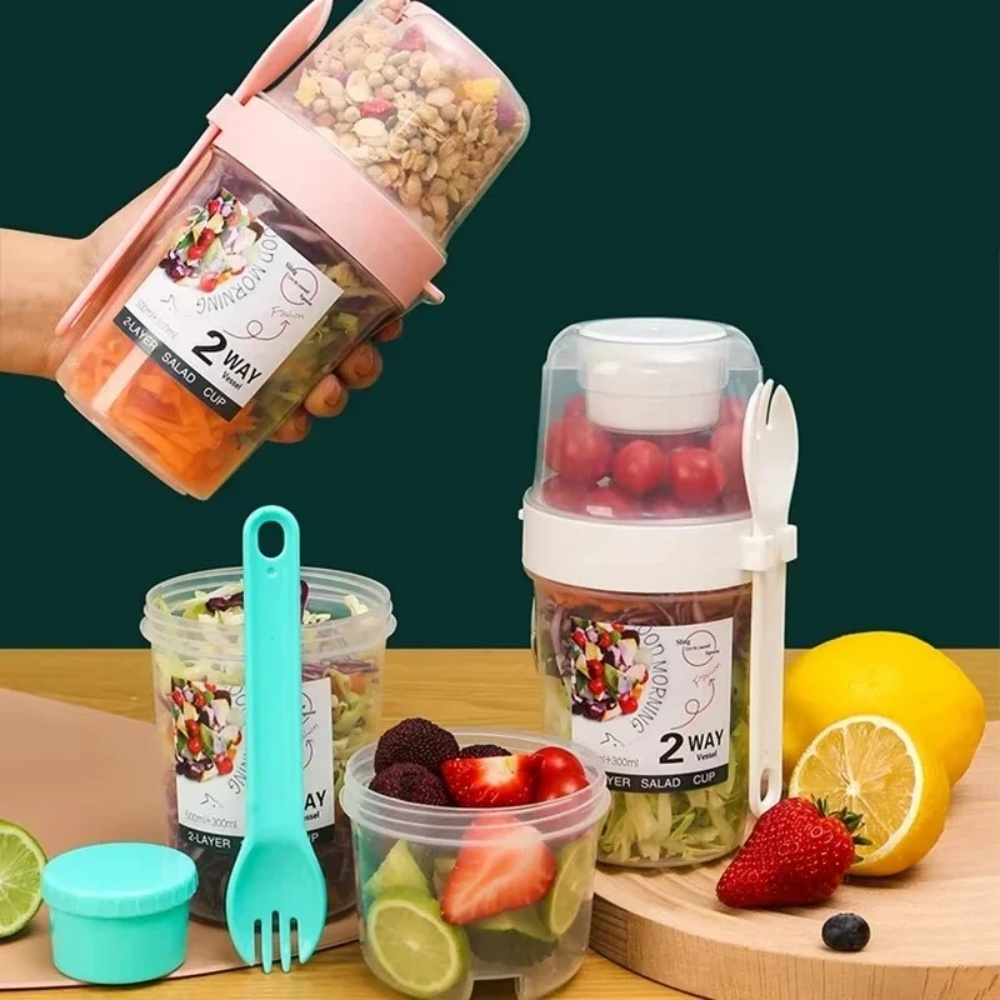 Draagbare Salade Cup Ontbijt C - Meal Prep Oatmeal Jars recensie en prijs