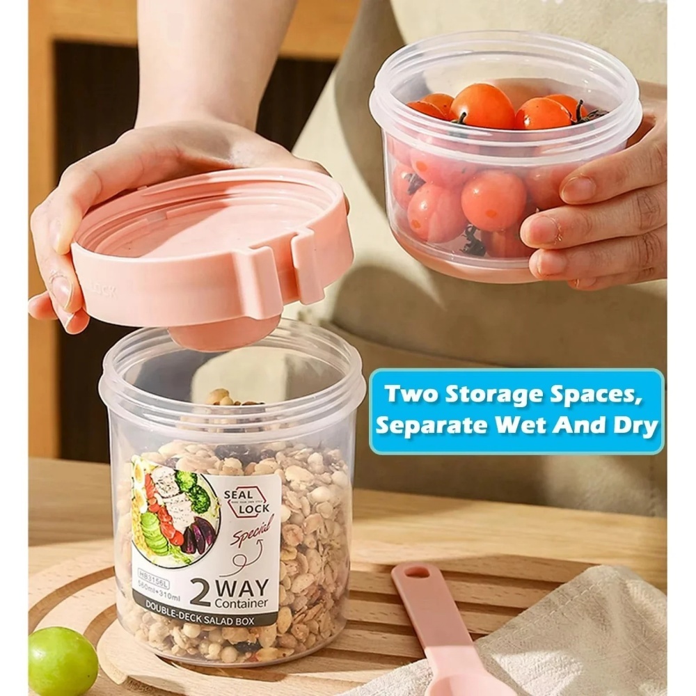 Draagbare Salade Cup Ontbijt C - Meal Prep Oatmeal Jars recensie en prijs