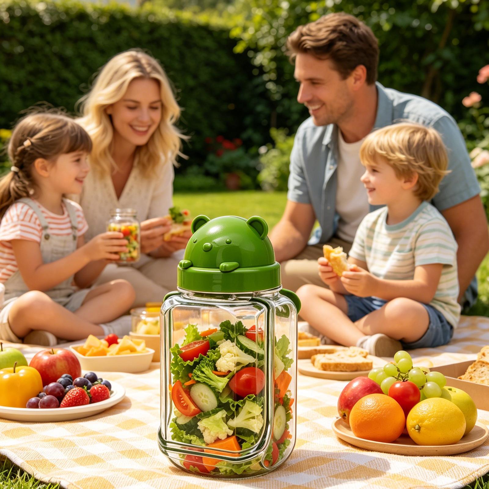 Saladepotjes, transparante voe - Meal Prep Jar Salad recensie en prijs