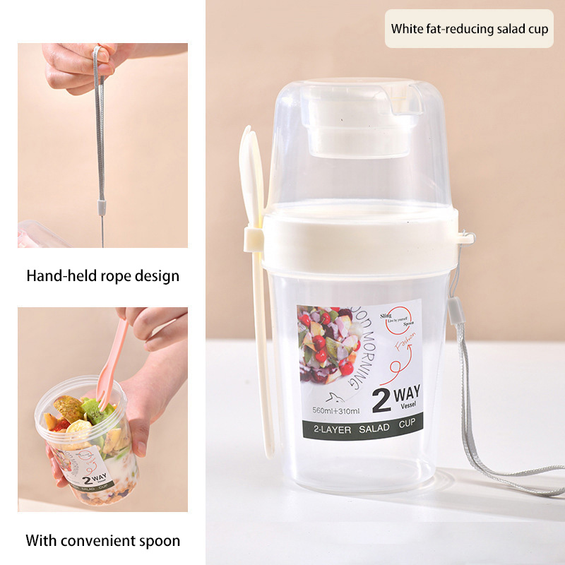 Draagbare ontbijtsaladebeker m - Meal Prep Oatmeal Jars recensie en prijs