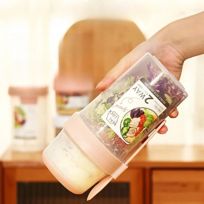 Draagbare saladebeker, ontbijt - Meal Prep Oatmeal Jars recensie en prijs