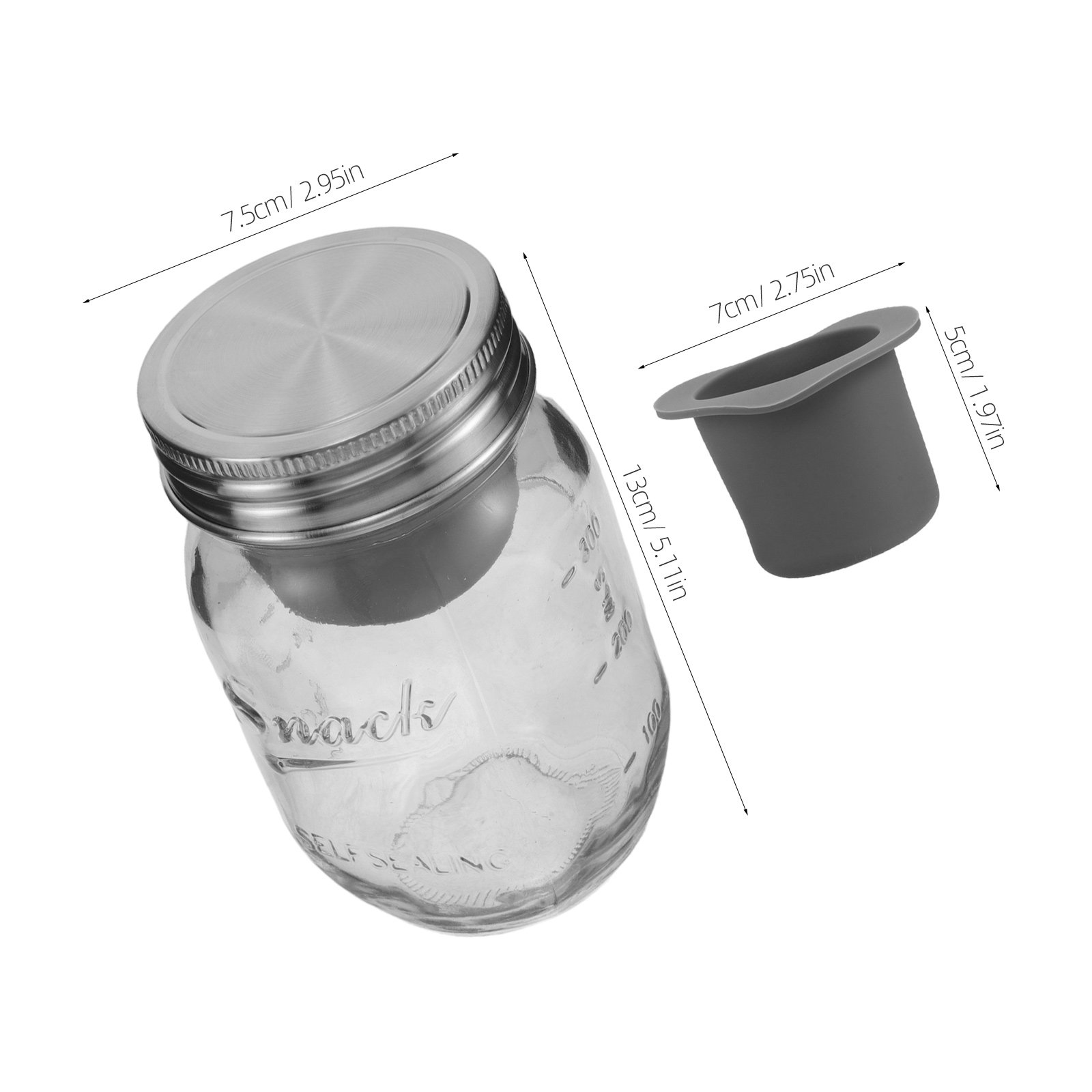 Glazen saladepotten, 16 fl oz, - Meal Prep Jar Salad recensie en prijs