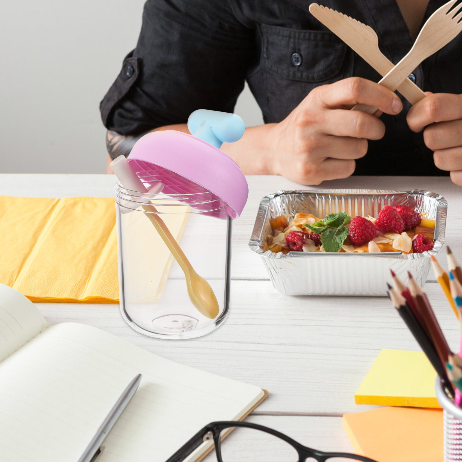 Draagbare Dubbellaagse Saladeb - Meal Prep Jar Salad recensie en prijs