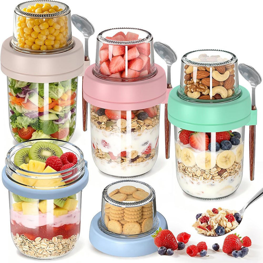Overnight Oats containers met  - Meal Prep Oatmeal Jars recensie en prijs
