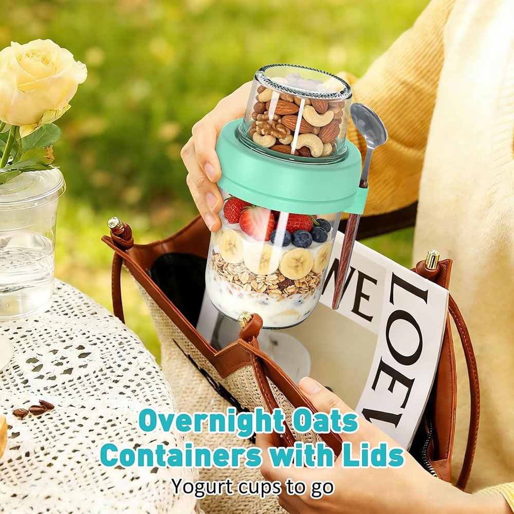 Overnight Oats containers met  - Meal Prep Oatmeal Jars recensie en prijs