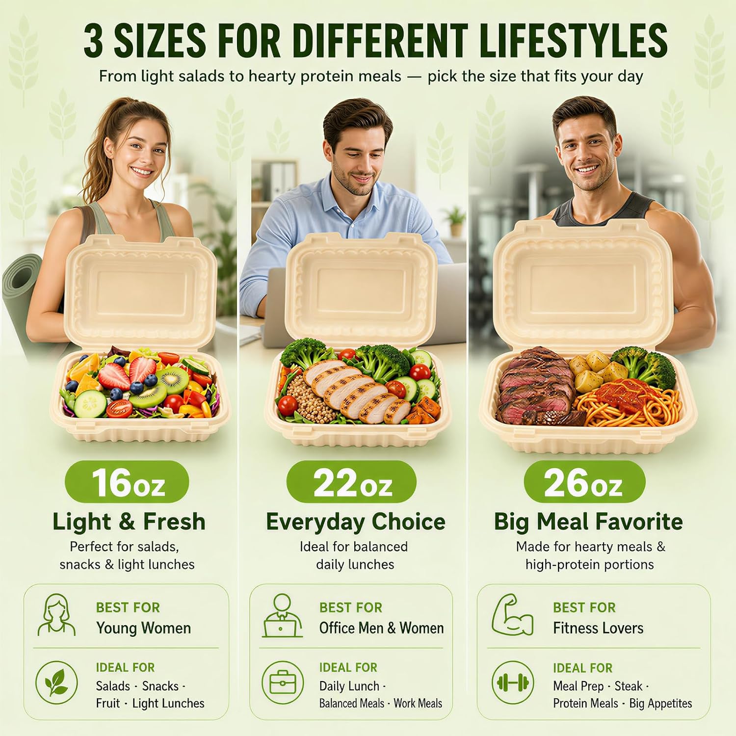 50 stuks 16oz clamshell afhaal - Meal Prep Rice recensie en prijs