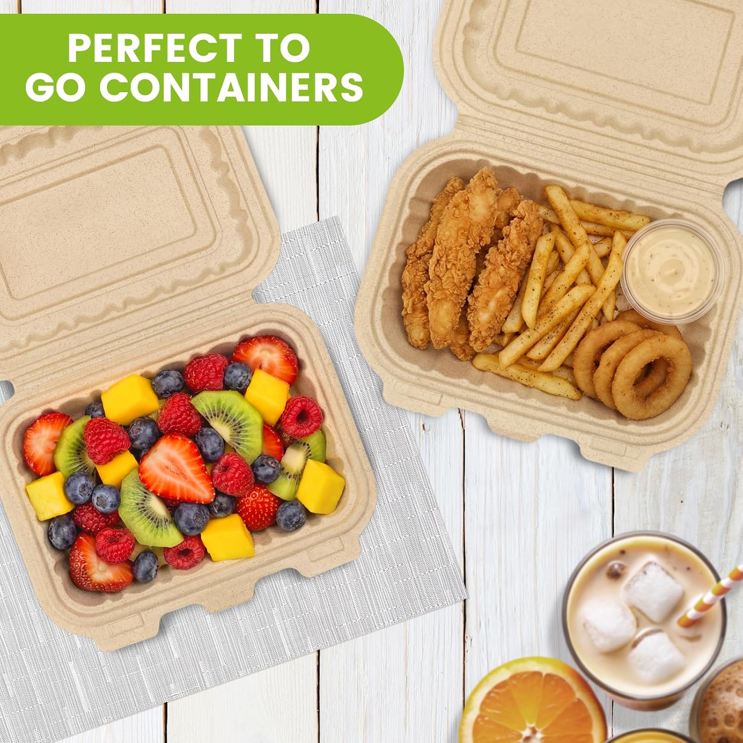 50 stuks 16oz clamshell afhaal - Meal Prep Rice recensie en prijs
