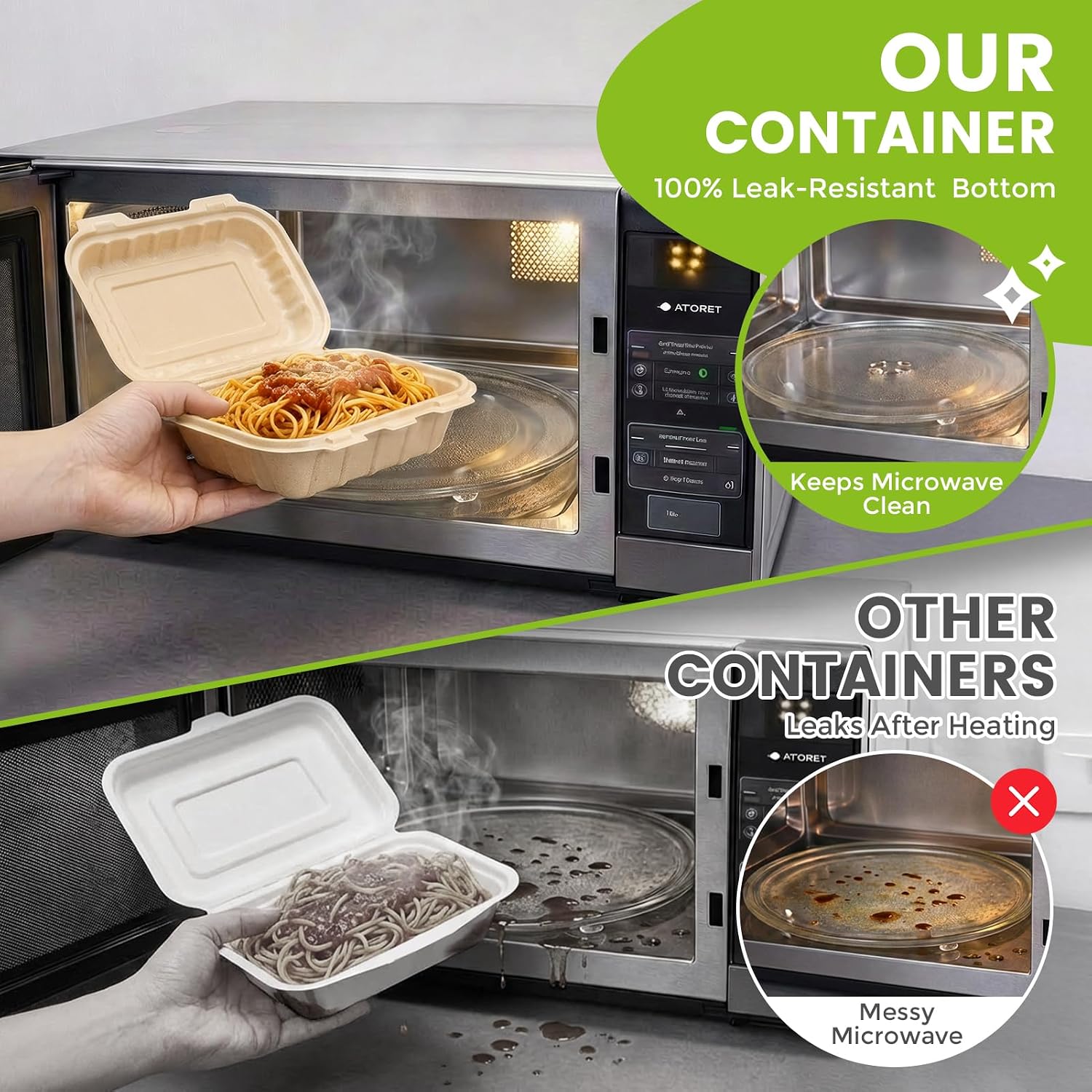 50 stuks 16oz clamshell afhaal - Meal Prep Rice recensie en prijs