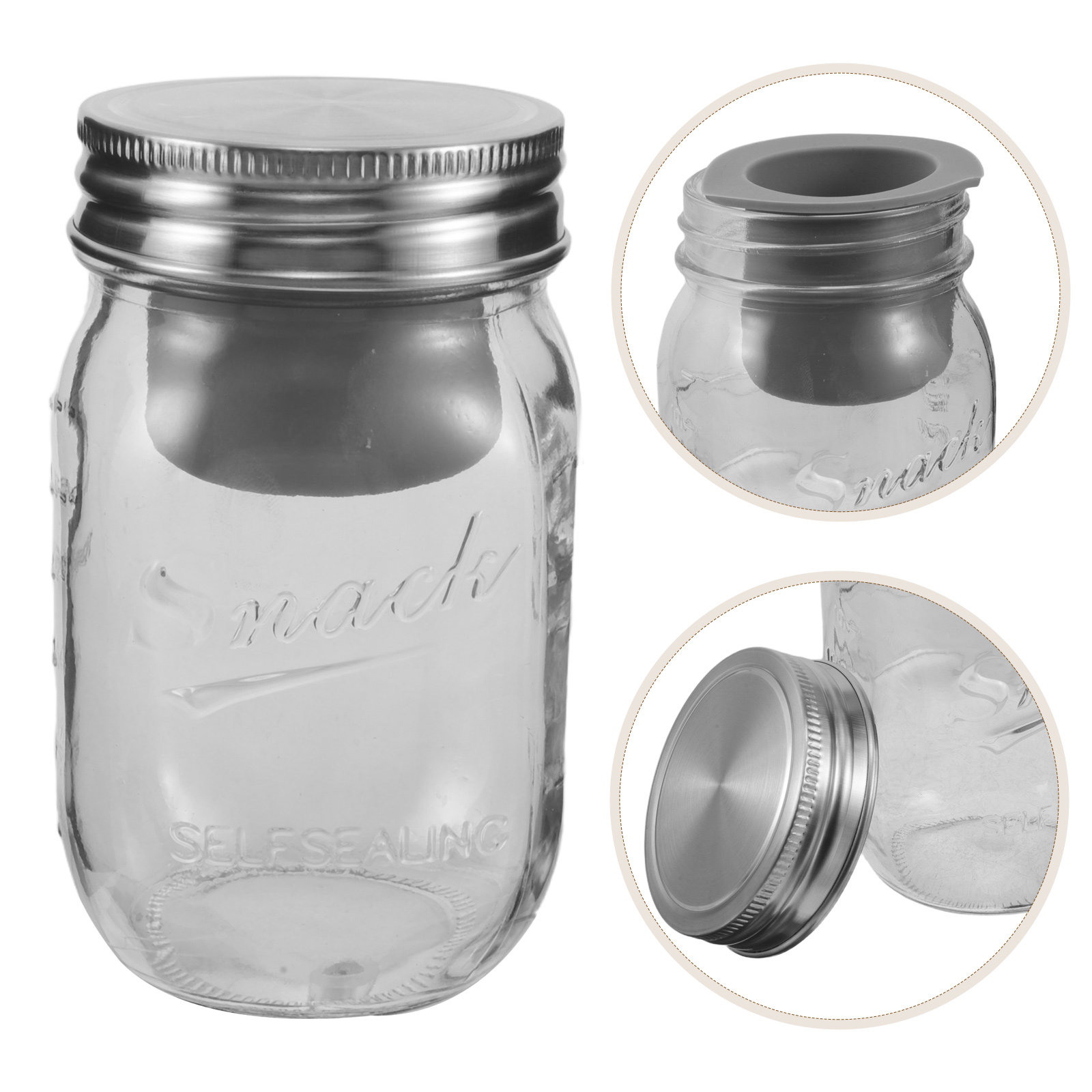 Glazen saladepotten, 16 fl oz, - Meal Prep Jar Salad recensie en prijs
