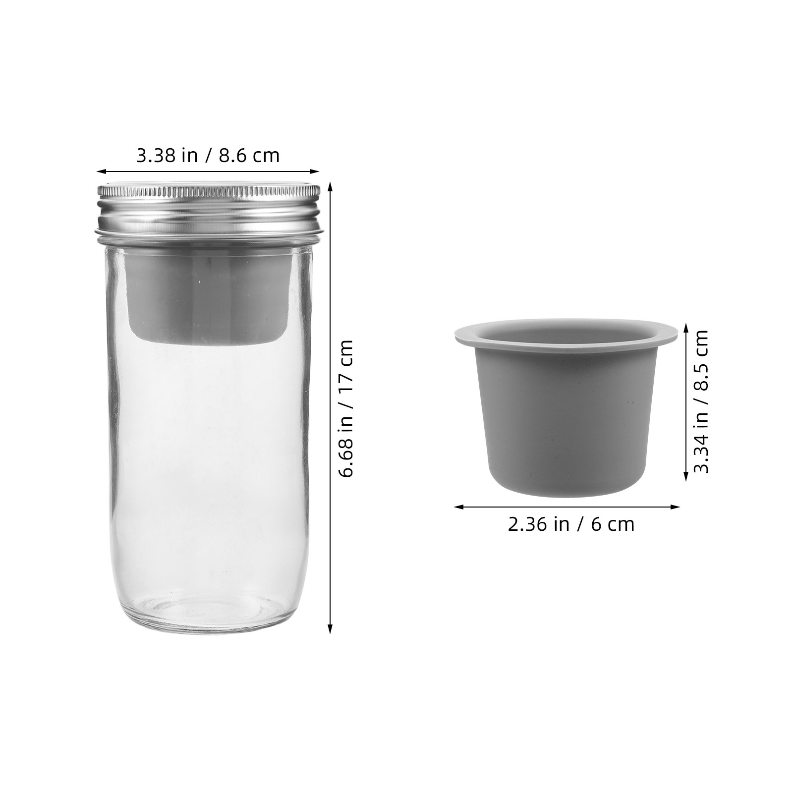 Glazen saladepotten, 24 fl oz, - Meal Prep Jar Salad recensie en prijs