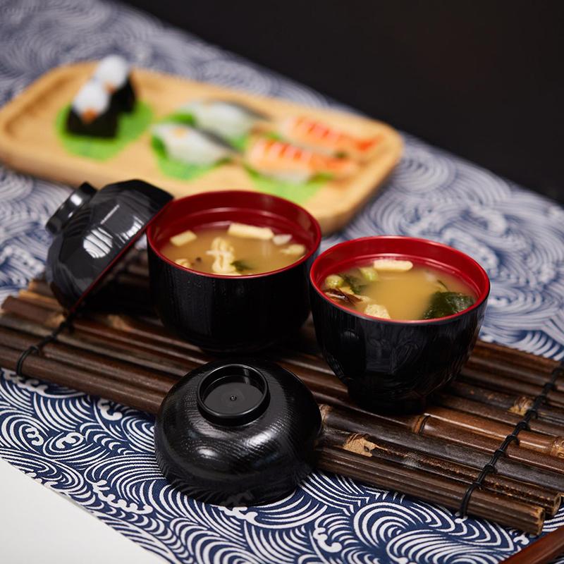 Tweekleurige miso soepkom met  - Meal Prep Rice recensie en prijs