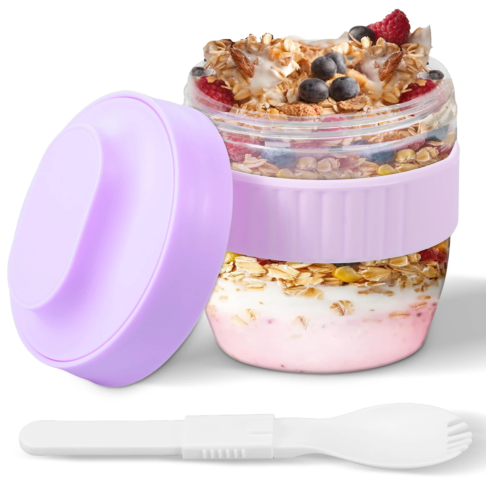 Dubbele laag overnight oats co - Meal Prep Oatmeal Jars recensie en prijs