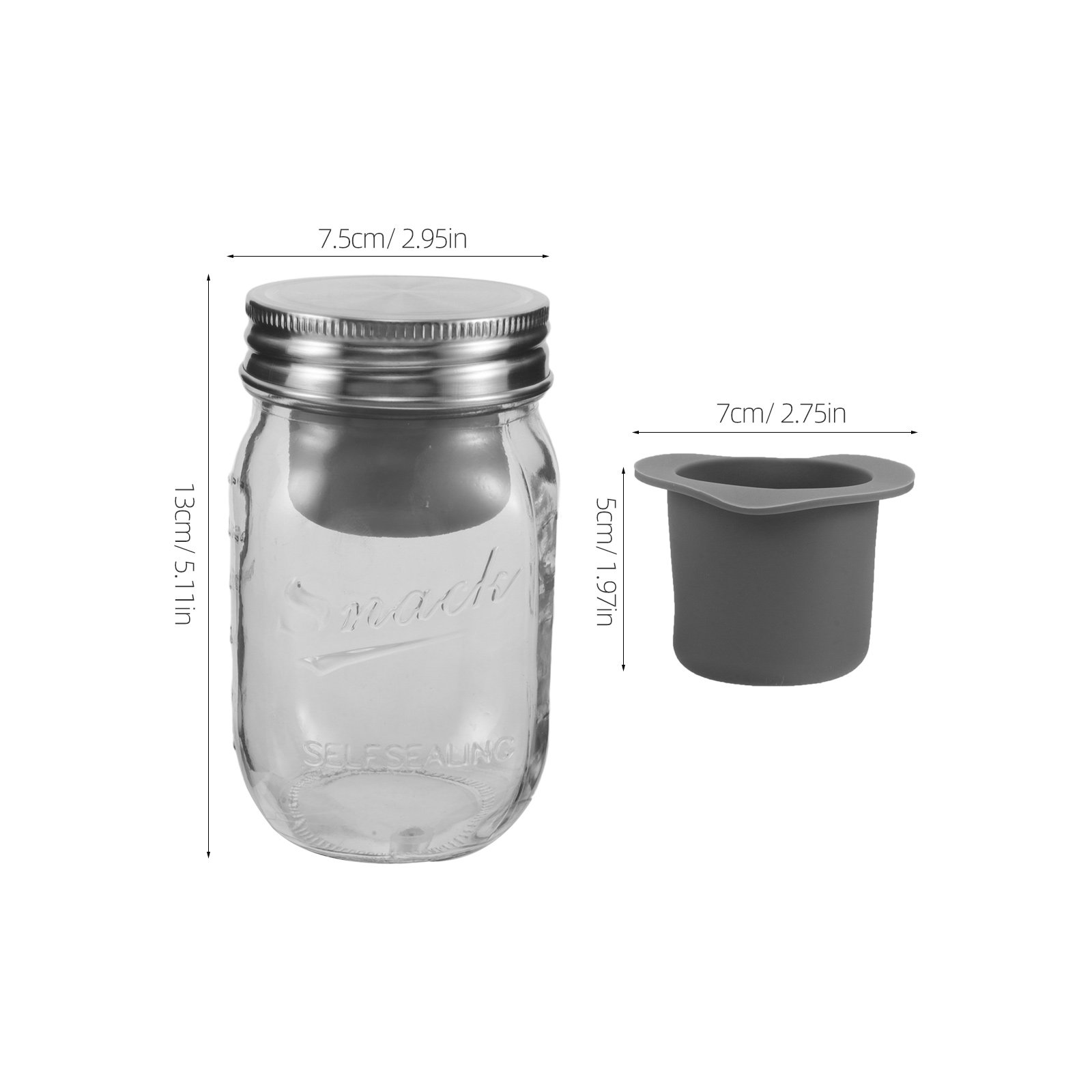 Glazen saladepotten, 16 fl oz, - Meal Prep Jar Salad recensie en prijs