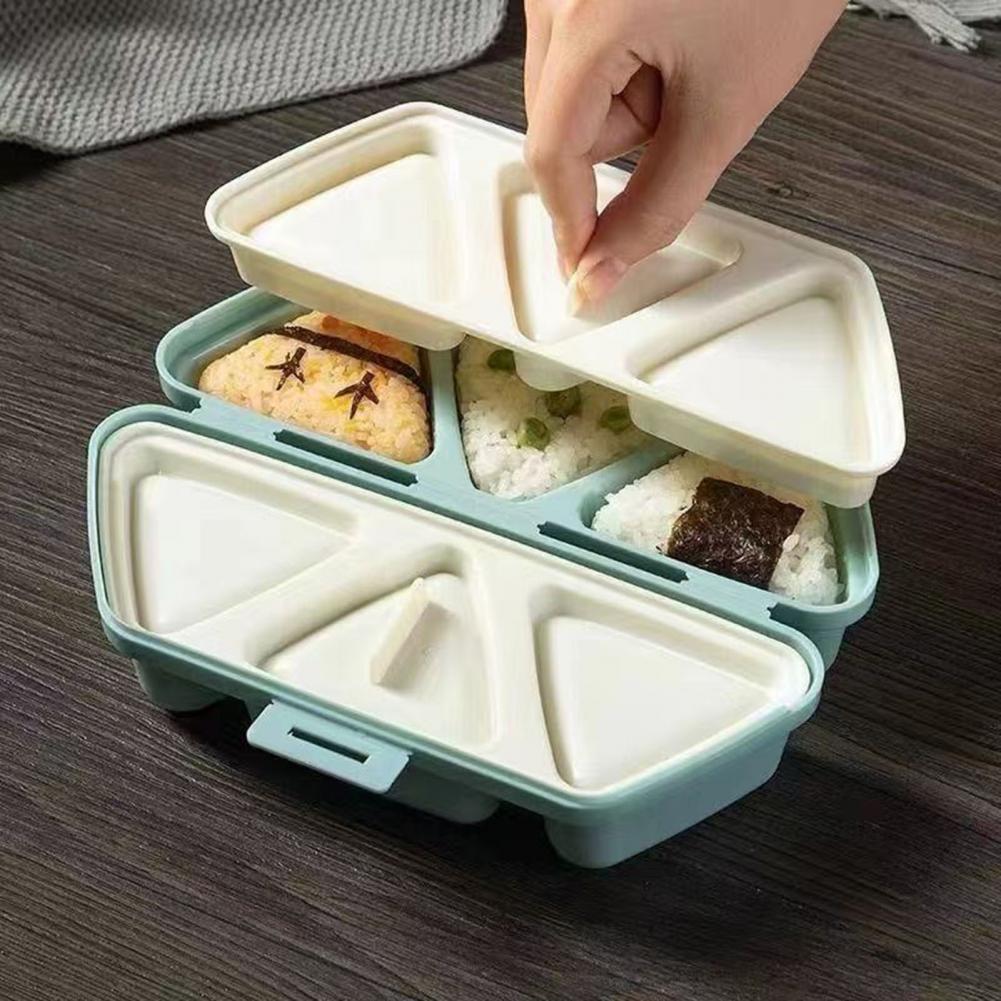 6-delige driehoekige Onigiri-v - Meal Prep Rice recensie en prijs